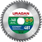 Circular Saw Blade URAGAN 140mm 48Т "EXPERT"