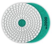 Segmented Diamond Wet Polishing Disc Ø125 R2000 Velcro 3Y6P PRO