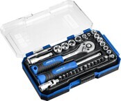 1/4" Ratchet Driver + Bit Driver + Extension Bar + Drive Universal Joint + Allen keys + Bits Set 3Y6P PRO 35pcs